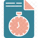 Clock Document File Icon