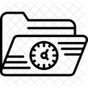 Clock Documents Folder Icon