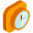 Clock Time Isometric Icon