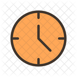 Download Orange Clock Icon Png Transparent PNG