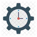 Clock Time Setting Icon