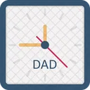 Clock Family Time Fathers Day Icon