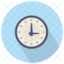Round Clock Clock Time Icon