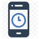 Mobile Phone Time Icon Icon
