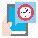 Clock App Smartphone Icon