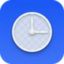 Clock Neumorphism Interface Icon