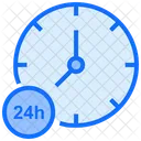 Clock Time Customer Icon