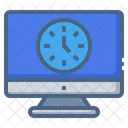 Clock Monitor Screen Icon