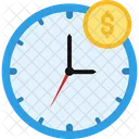 Clock Deadline Dollar Icon