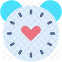 Clock Time And Dating Love Icon