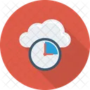 Clock Cloud Database Icon