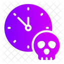 Clock Scary Halloween Icon