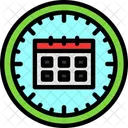 Clock And Calendar Time Schedule Icon