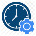 Clock Gear Time Management Icon