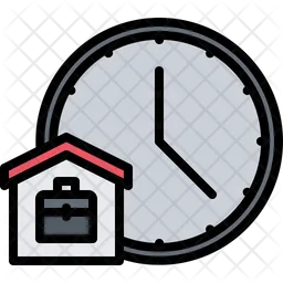 Clock Briefcase  Icon