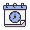 Clock calendar  Icon