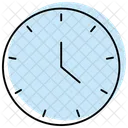 Clock Color Shadow Thinline Icon Icon