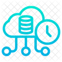 Cloud Database Cloud Data Timer Icon