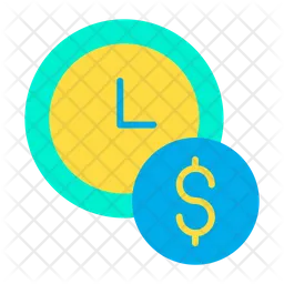 Clock dollar  Icon