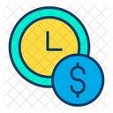 Clock Dollar  Icon