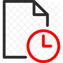 Clock File Icon - Download in Dualtone Style