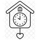 Clock Heart Love Valentine Icon