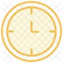 Clock Duotone Line Icon Icon