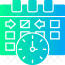 Clock Indicating Event Time Time Management Event Schedule Icon