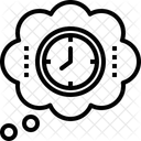 Clock Out Thinking  Icon