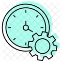 Clock Settings Color Shadow Thinline Icon Icon