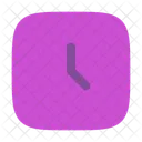 Clock Square Clock Circle Time Icône