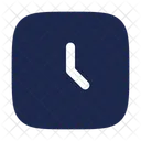 Clock Square Time Management Icon