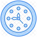 Clock Striking Midnight Icon