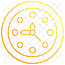 Clock Striking Midnight Icon