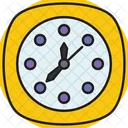 Clock Striking Midnight Time Management Icon