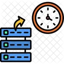 Clock time database  Icon