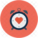 Clock With Heart Icon