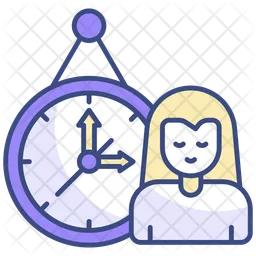 Clock work hours  Icon