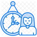 Clock work hours  Icon