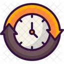 Clockwise Time Left Passing Time Icon