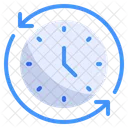 Clockwise Time Clock Icon