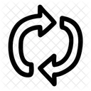 Clockwise Spining Round Icon