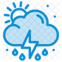 Clody Rain Rainny Day Cloud Thunder Icon