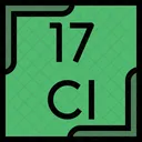 Cloro Tabla Periodica Quimica Icono