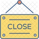 Close Signboard Hanging Icon