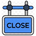 Roadboard Signboard Close Board Icon