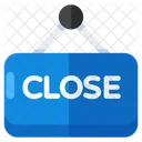 Close Board Roadboard Signboard Icon