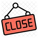 Close Board Sign Signboard Icon