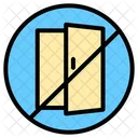 Close door sign  アイコン