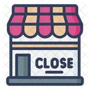 Close Shop Close Board Close Label Icon